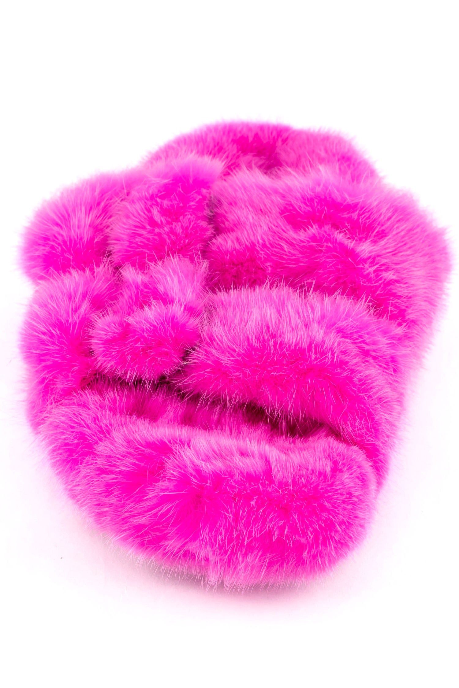 Linda Richards Mink Slides Hot Pink, utopiatulsa.com