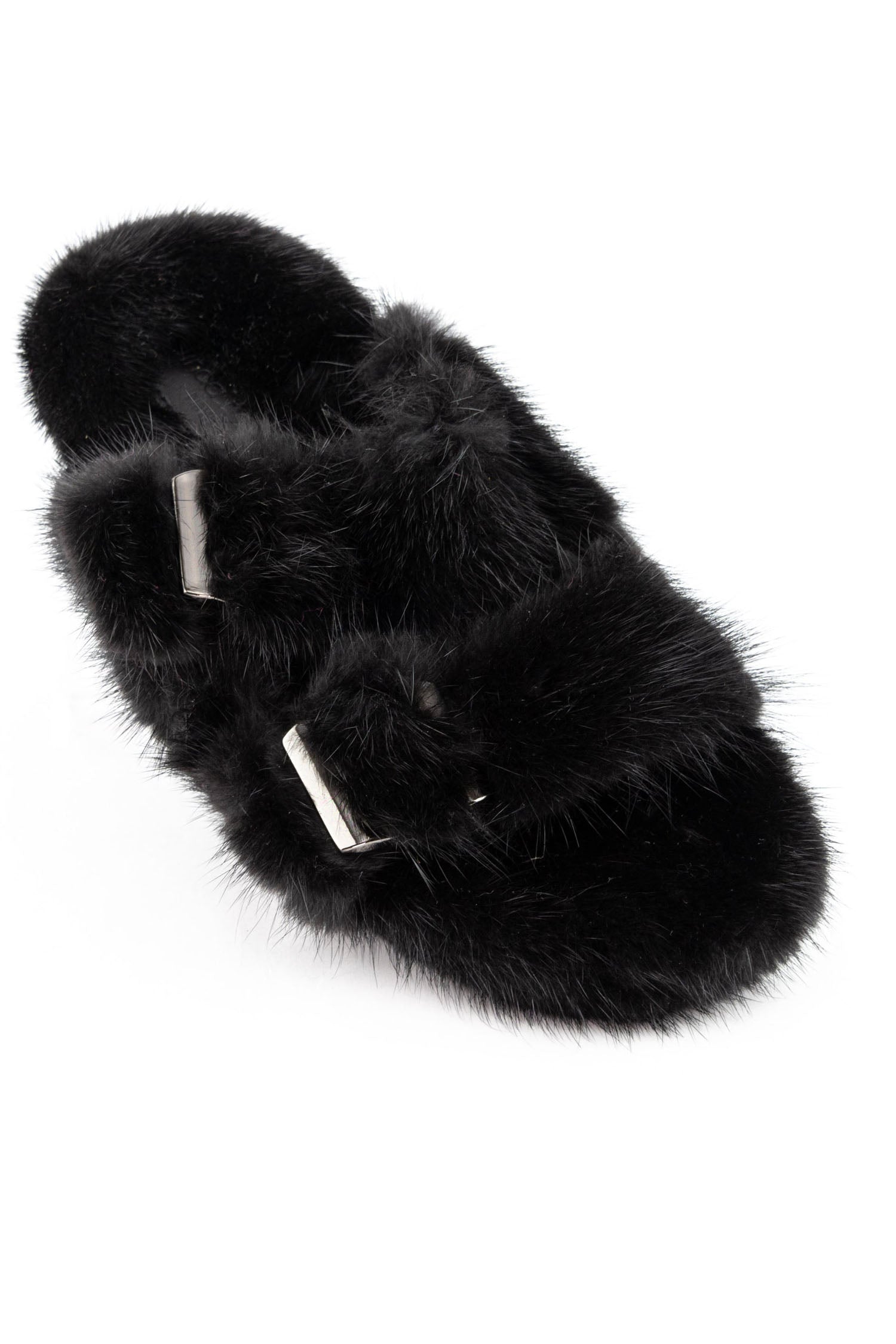 Linda Richards Mink Slides Black, utopiatulsa.com