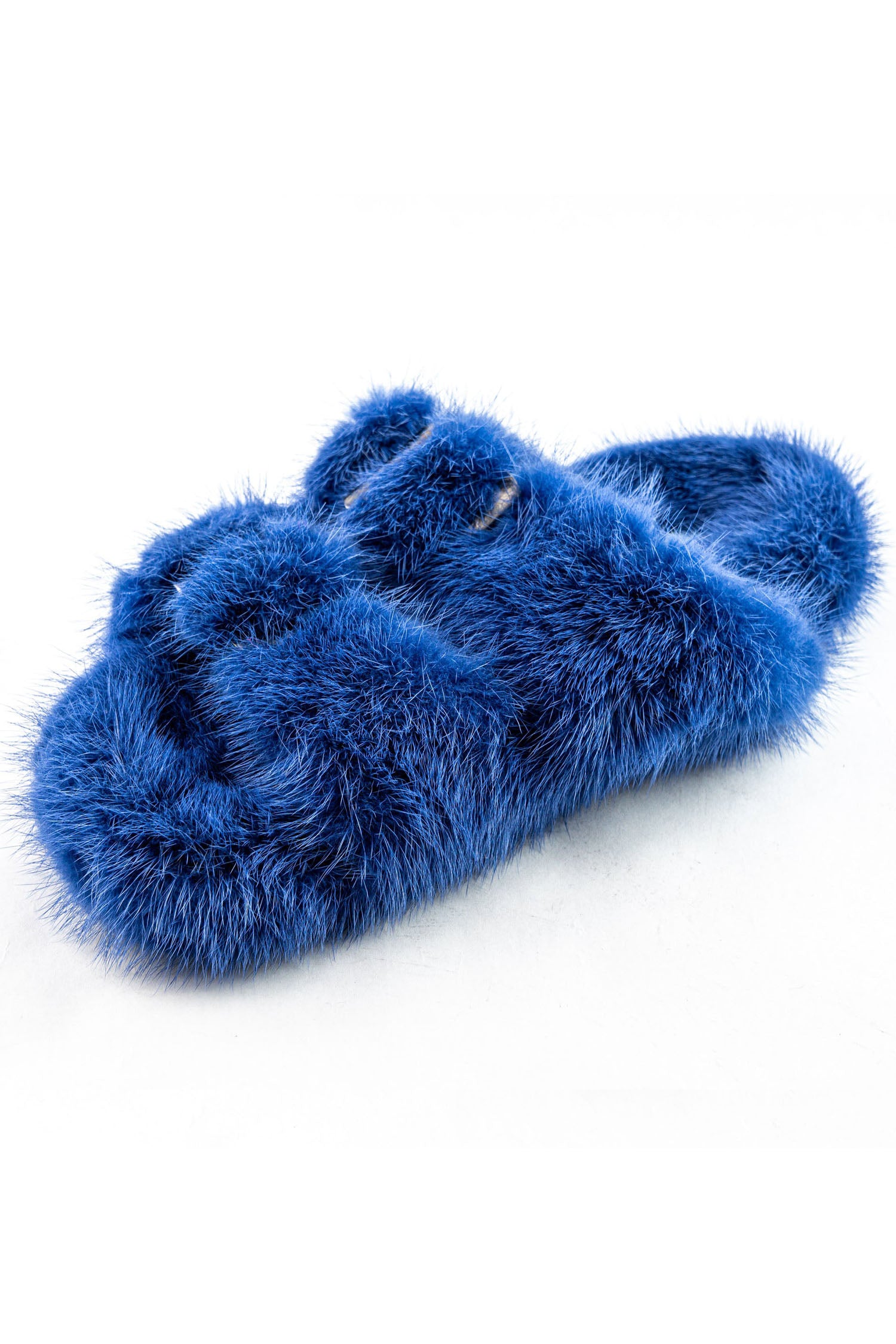 Linda Richards Mink Slides Royal Blue, utopiatulsa.com