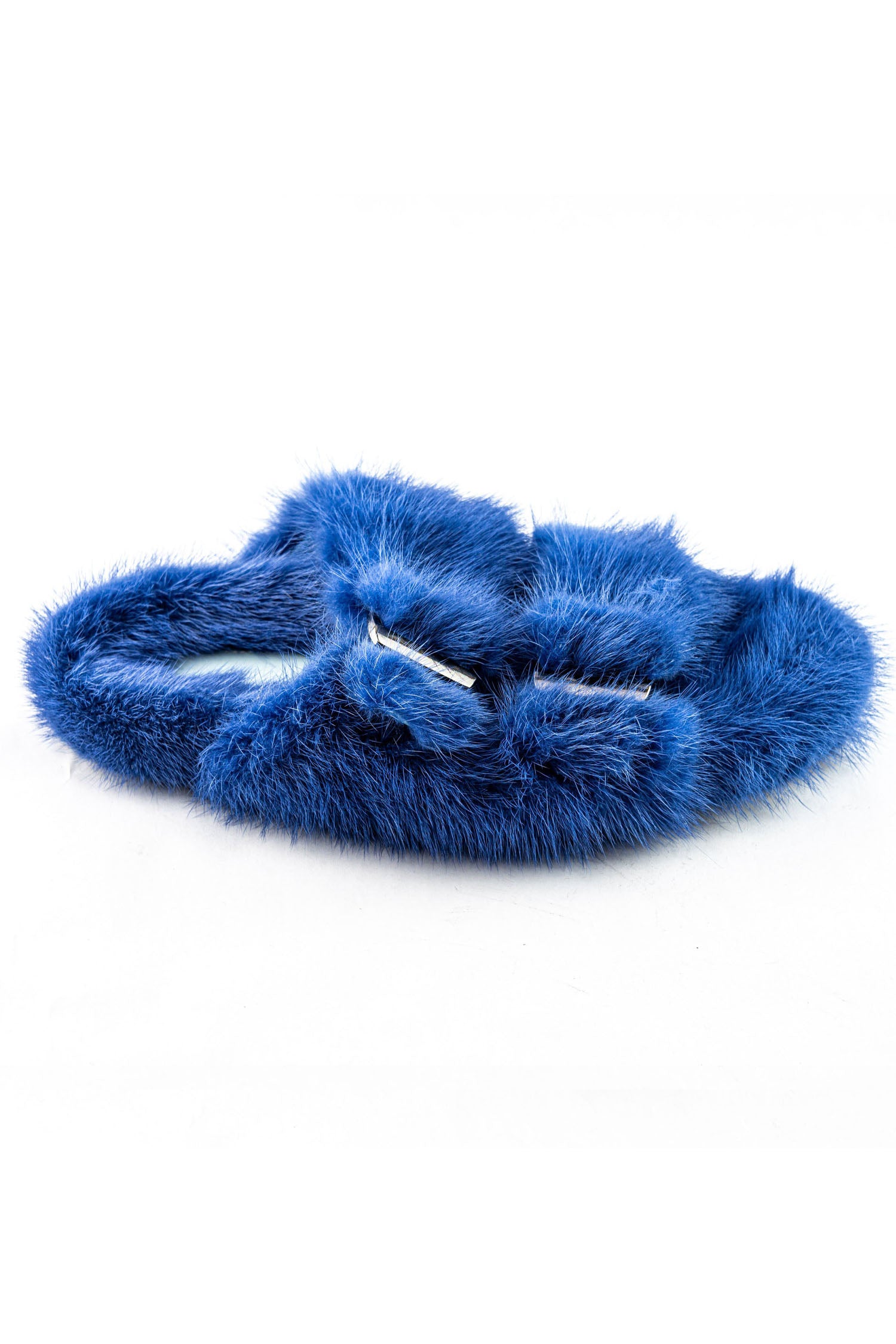 Linda Richards Mink Slides Royal Blue, utopiatulsa.com