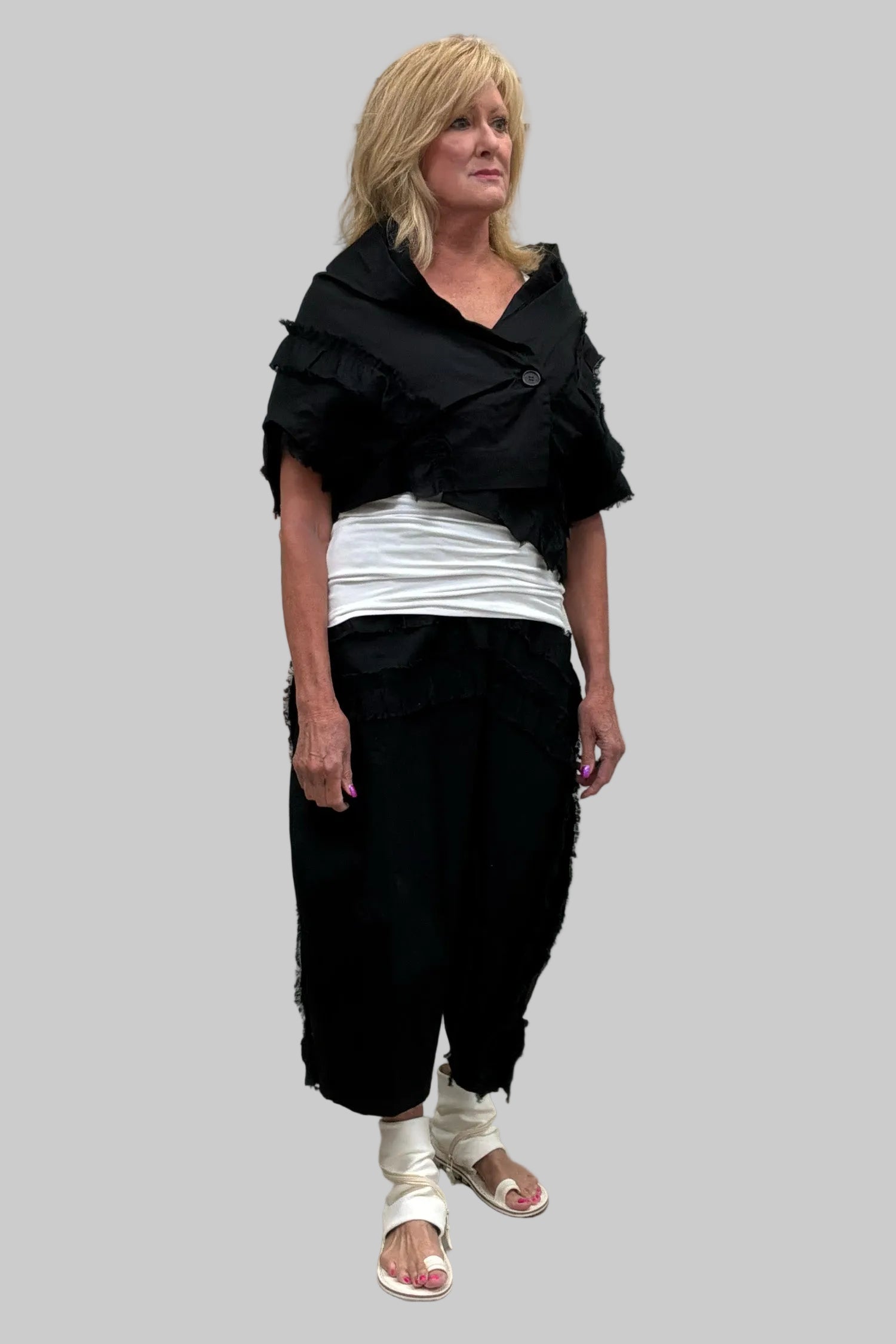 Outfit 5 - Moyuru Ruffle Jacket Black, utopiatulsa.com