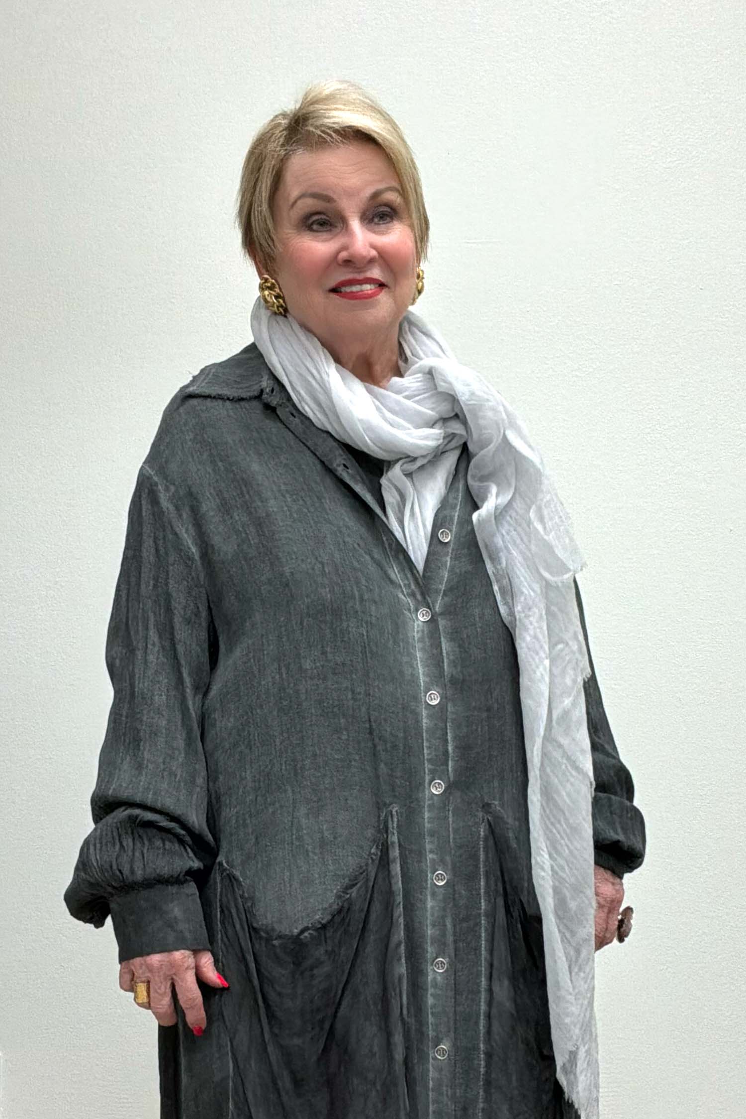 NRK Fine Cashmere scarf silver (cloud color), utopiatulsa.com