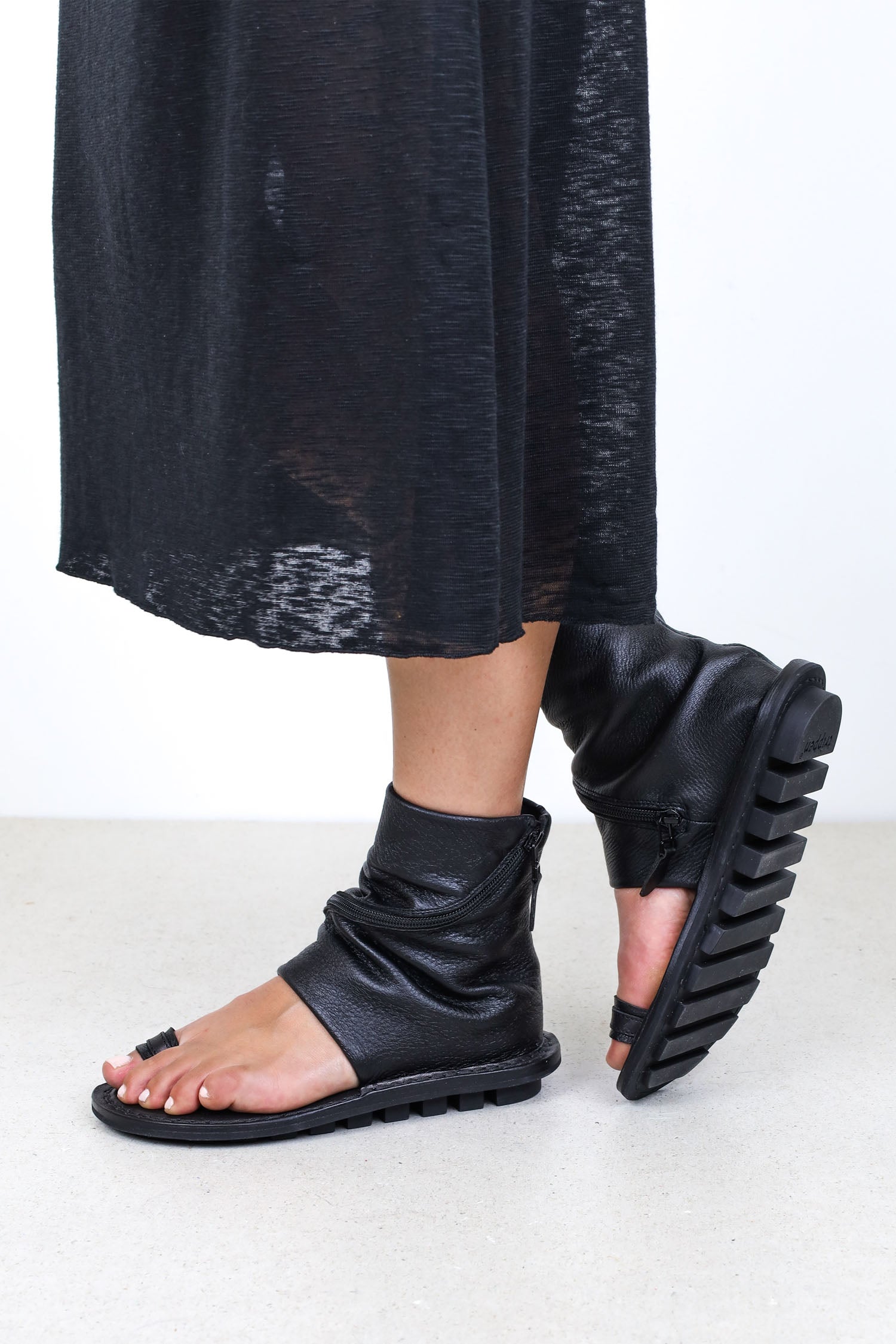 Trippen Elevate Black Sandal, utopiatulsa.com