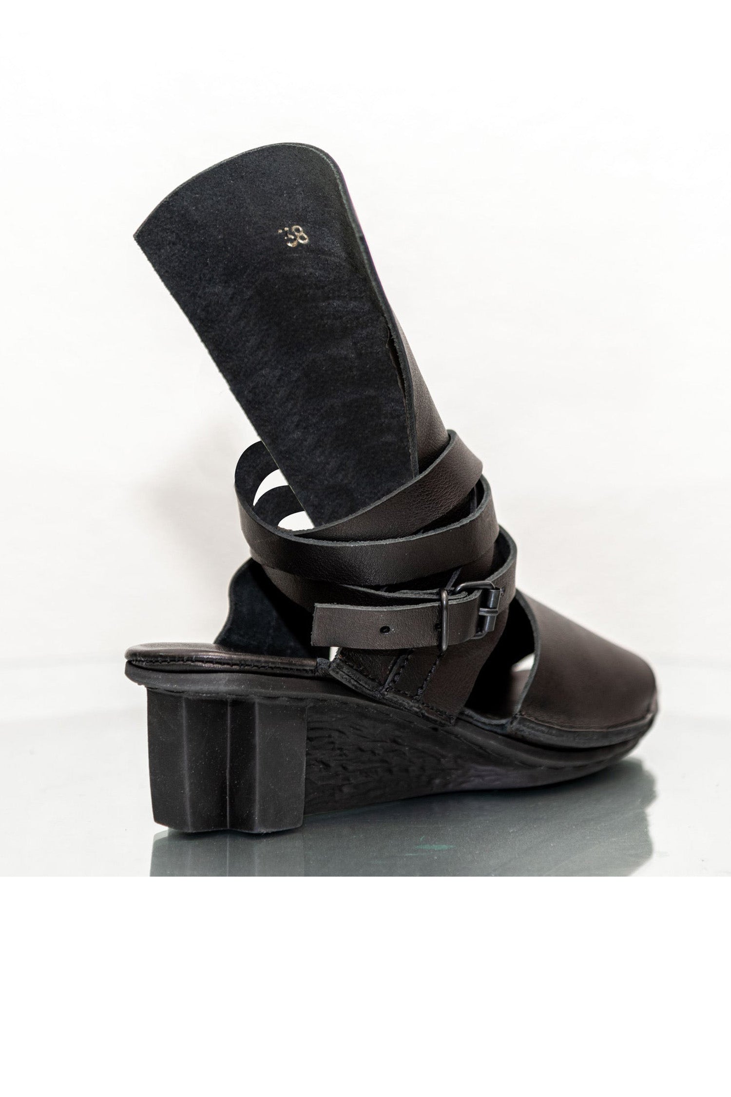 Trippen Kilt Black Sandal, utopiatulsa.com