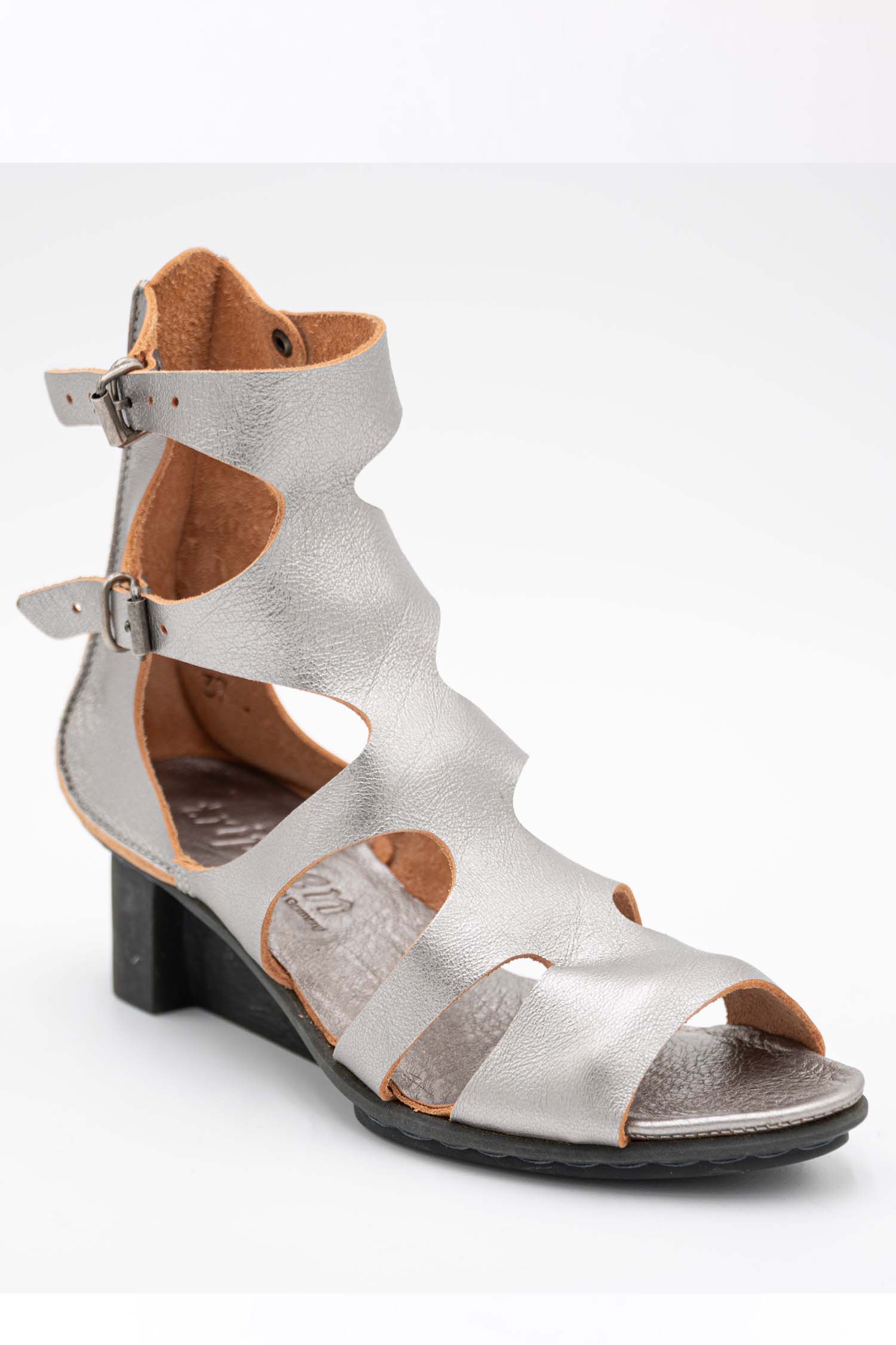 Trippen Tarantula Silver Sandals, utopiatulsa.com